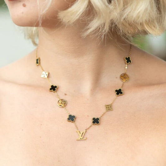 Cadena + Dije LV Trebol Mujer
