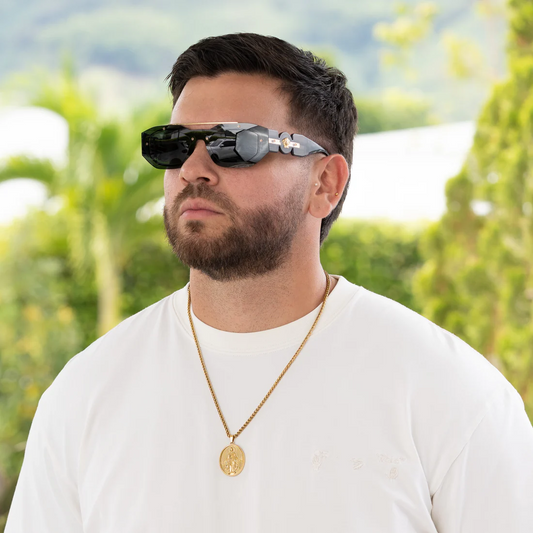 Gray helmet for bikers