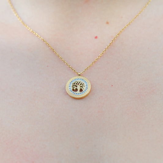 Cadena Hilo + Dije Árbol de la Vida Mujer