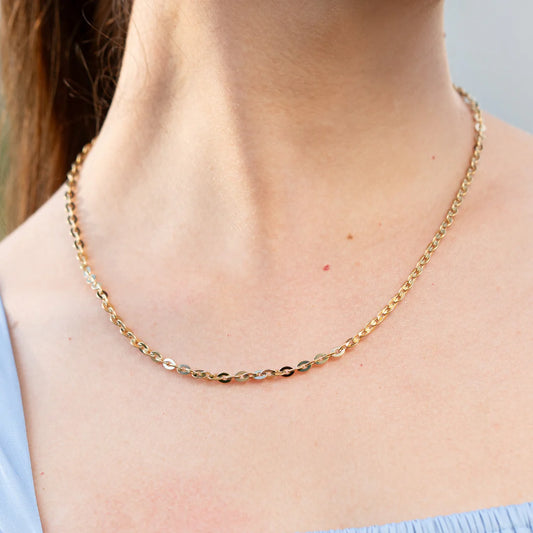 Cadena Tejido Aros Mujer