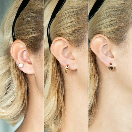 Set x3 Pares de Aretes Trilogía VC Mujer