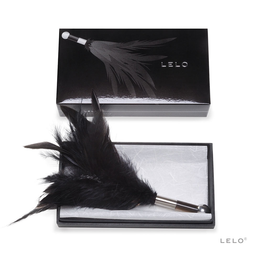 Pluma Tantra Teaser LELO Negra Sensual y Erótica