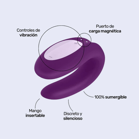 Satisfyer Double Joy Vibrador para Parejas App Control