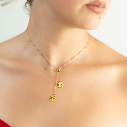 Cadena Hilo + 2 dijes Chanel Mujer