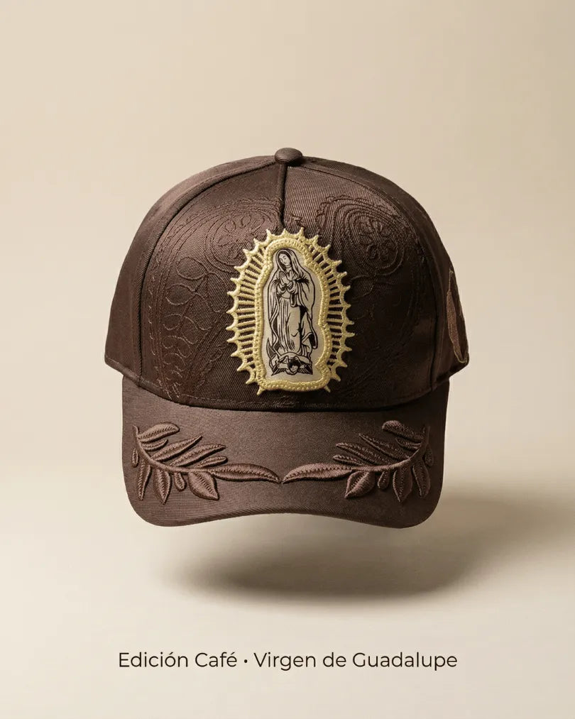 Gorra Virgen de Guadalupe Premium Unisex Ajustable Bordada