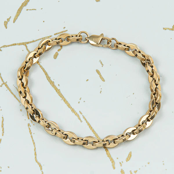 Combo Cadena + Pulsera Tejido Gucci Doble Hombre