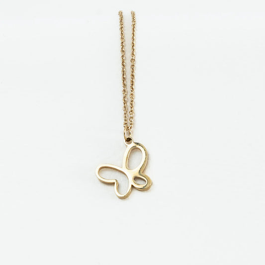 Cadena Aros + Dije Mariposa Mujer