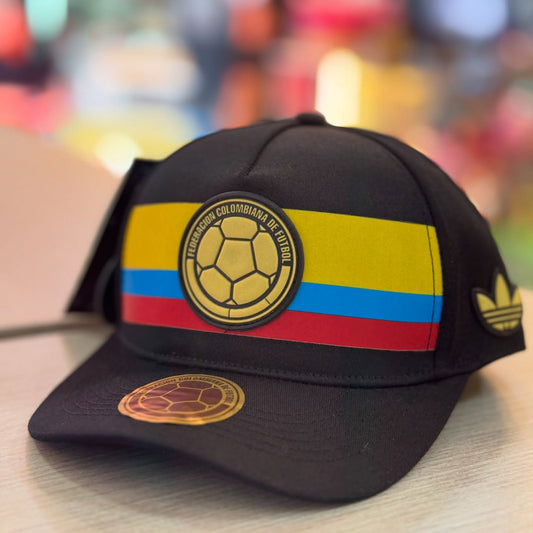 Gorra Negra Premium – Diseño Tricolor Seleccion Colombia Adidas