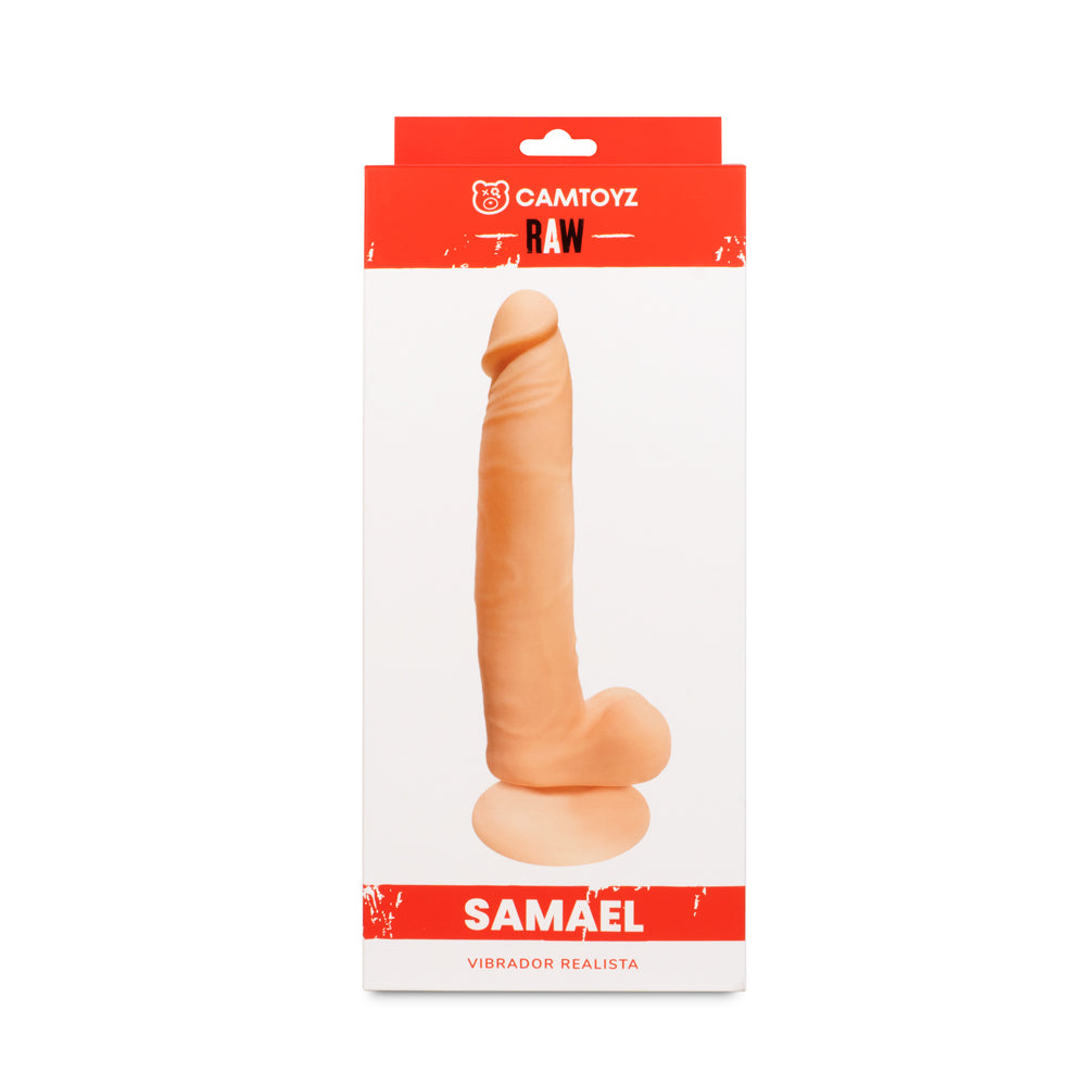 Vibrador Realista Samael 21,5 cm USB con Control de Vibración