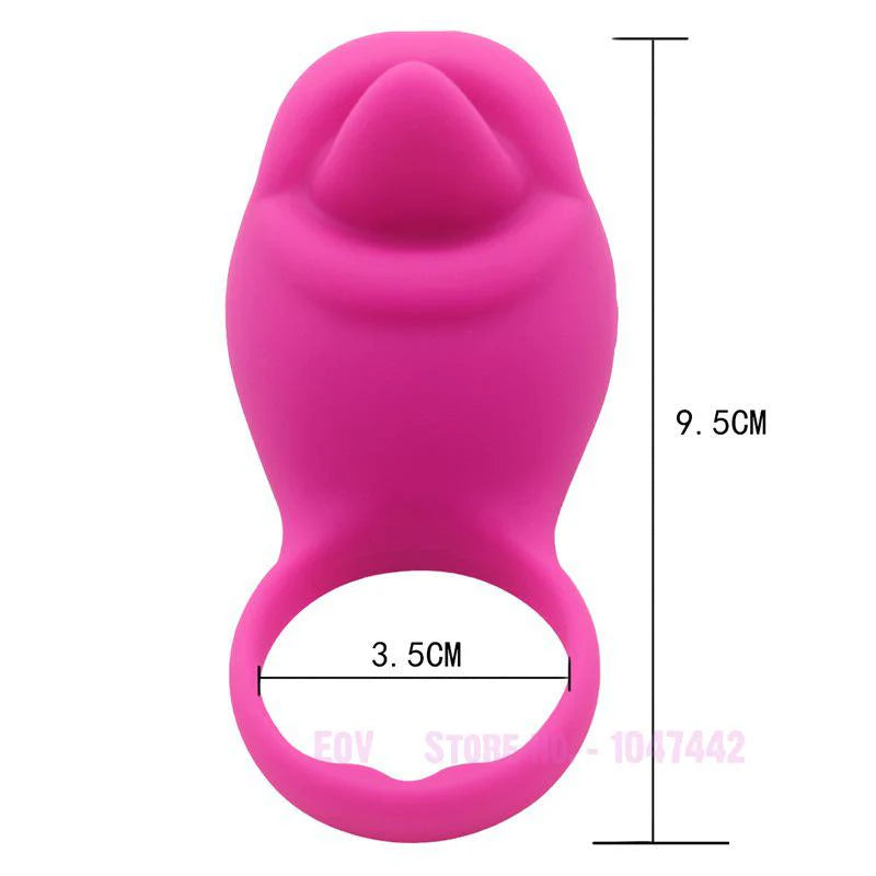 Anillo Vibrador para el Pene Delfín Recargable USB