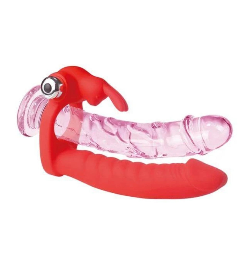 Anillo Vibrador y Consolador Frodo 7 Modos Doble Estimulación