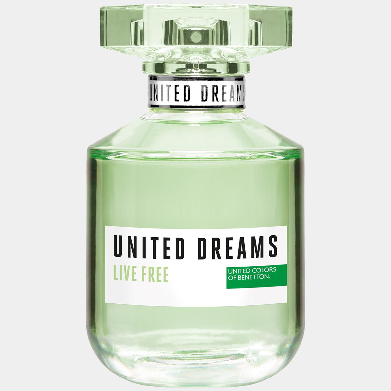 Benetton United Dreams Live Free EDT 80 ML Mujer Original