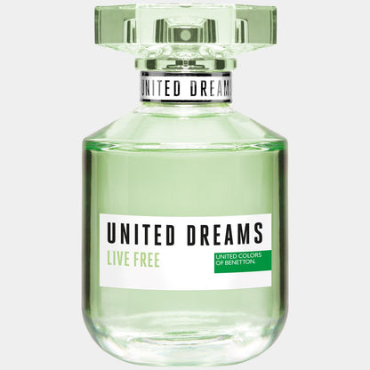 Benetton United Dreams Live Free EDT 80 ML Mujer Original