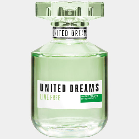 Benetton United Dreams Live Free EDT 80 ML Mujer Original