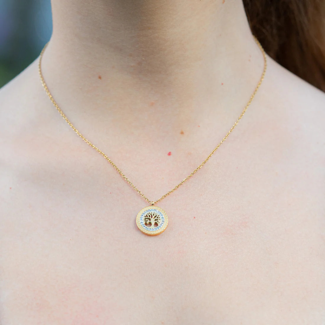 Cadena Hilo + Dije Árbol de la Vida Mujer