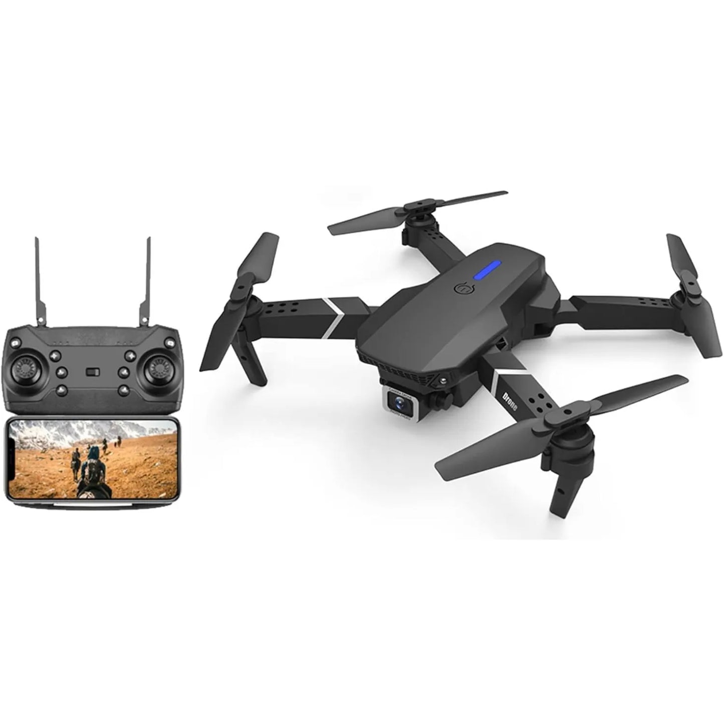 Drone E88 Pro HD Plegable WiFi Cámara Aérea