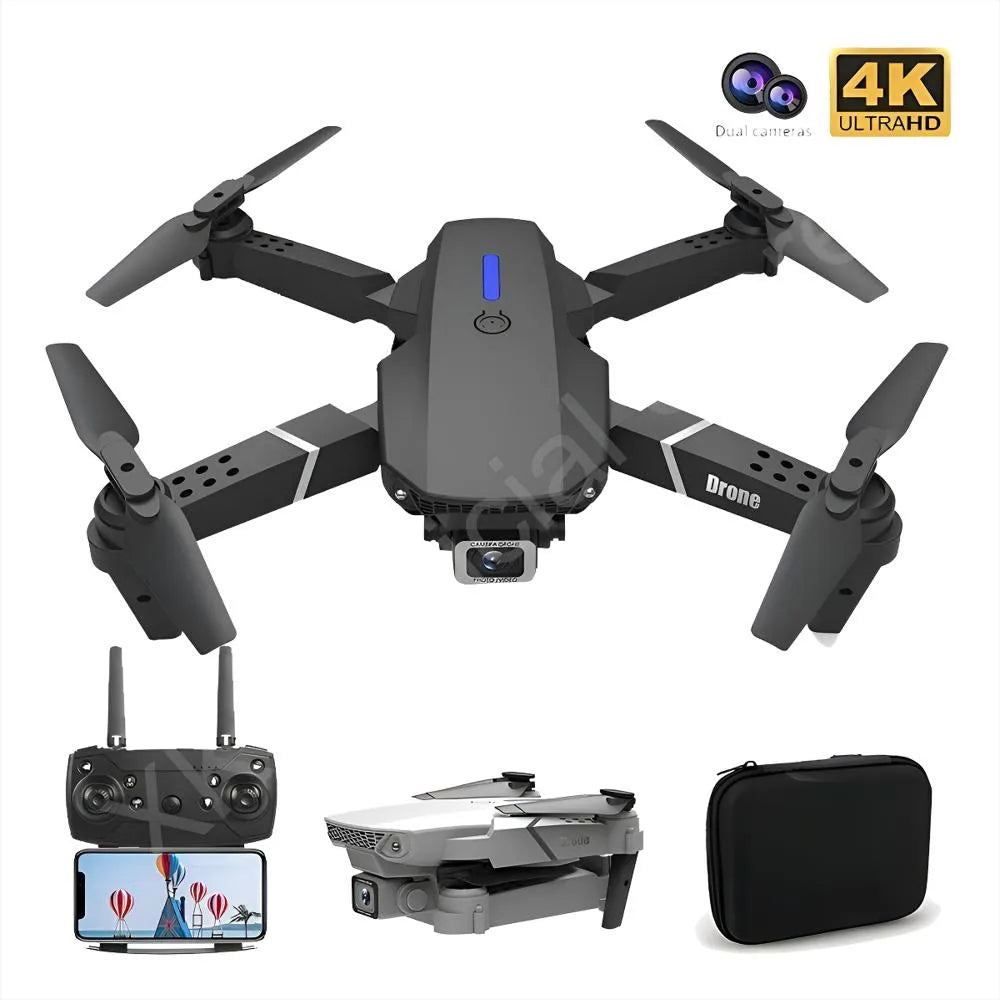 Drone E88 Pro HD Plegable WiFi Cámara Aérea