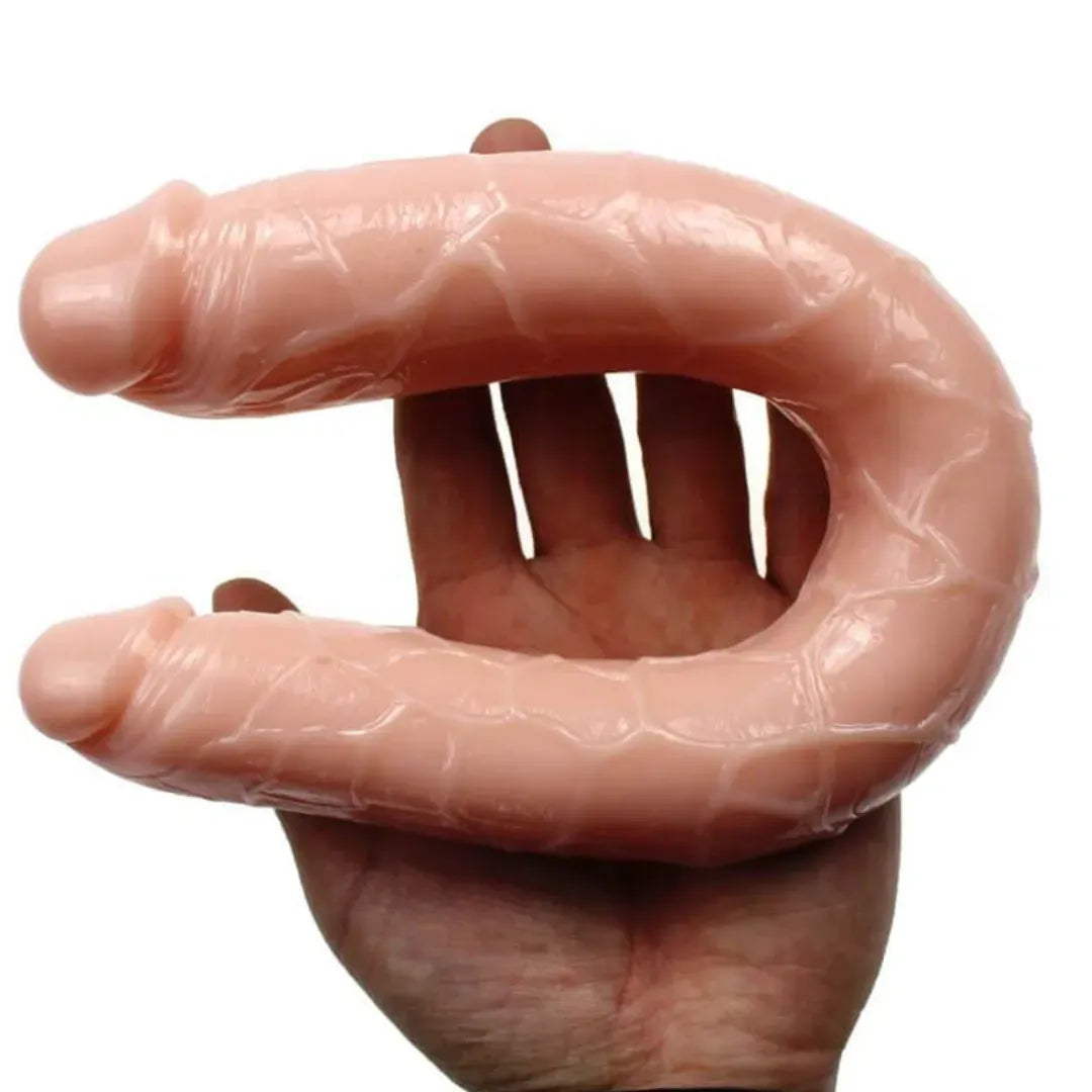 Dildo Doble Niel 38cm Silicona Doble Estimulación Flexible