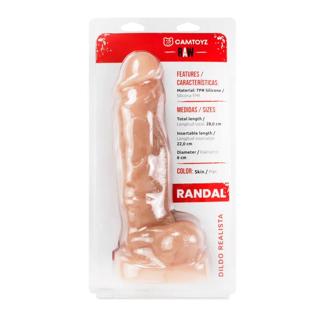 Dildo Realista Randal 28cm Grande con Ventosa CamToyz