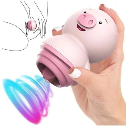 Estimulador de Clítoris Pigly Succión y Vibración Recargable Silicona