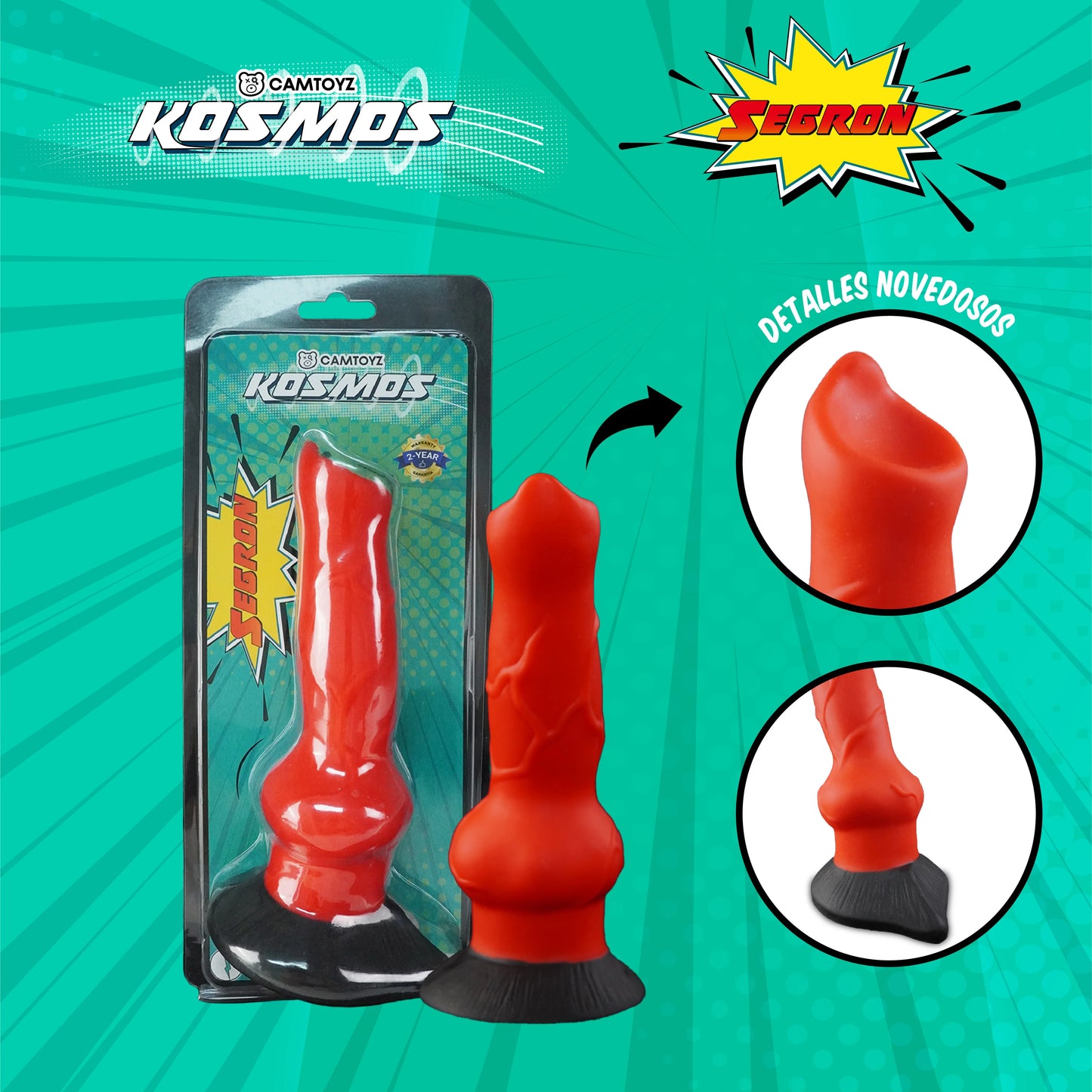 Dildo Tentáculo Segron Kosmos CamToyz con Ventosa