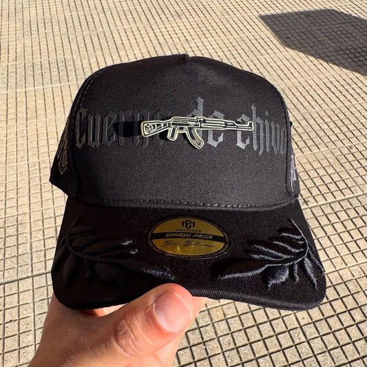 Gorra Negra Premium – Cuerno Chivo Mexicaps