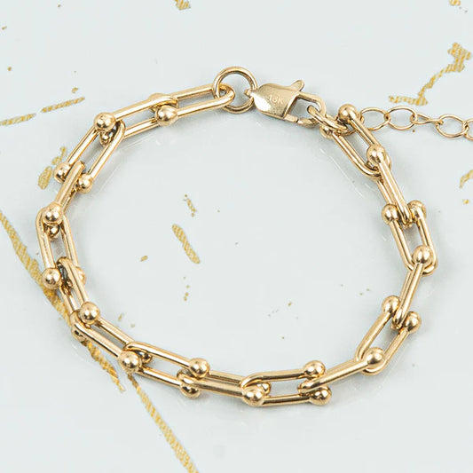 Pulsera Tejido Ancla Mujer
