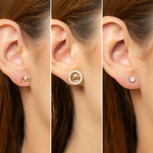 Set x3 Pares de Aretes Trilogía DR Mujer