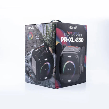 Parlante Harvic PR-XL-850 Bluetooth Portátil Super Bass RGB