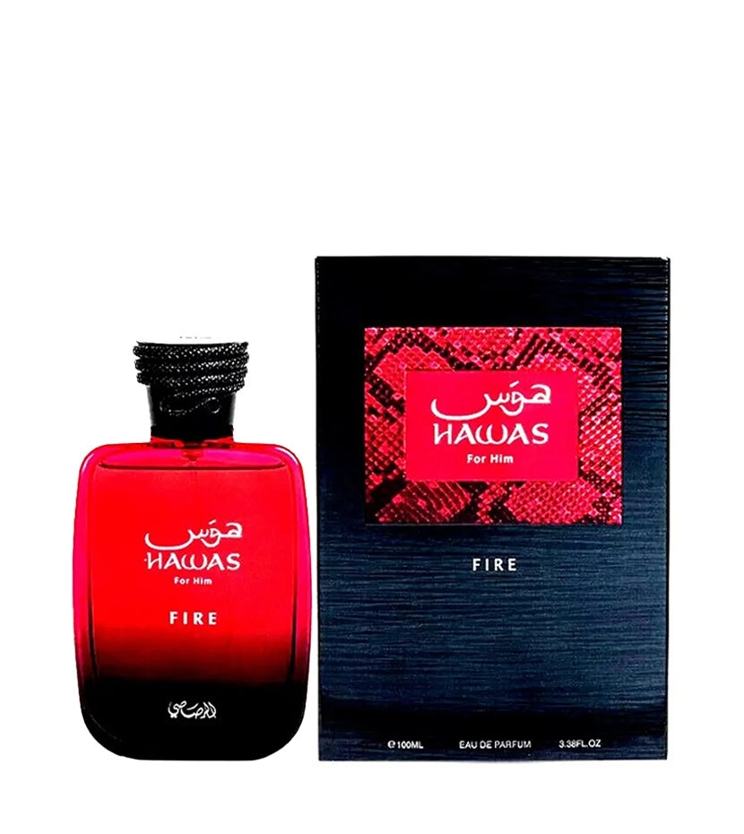 Rasasi Hawas Fire EDP 100 ML Hombre Perfume Original