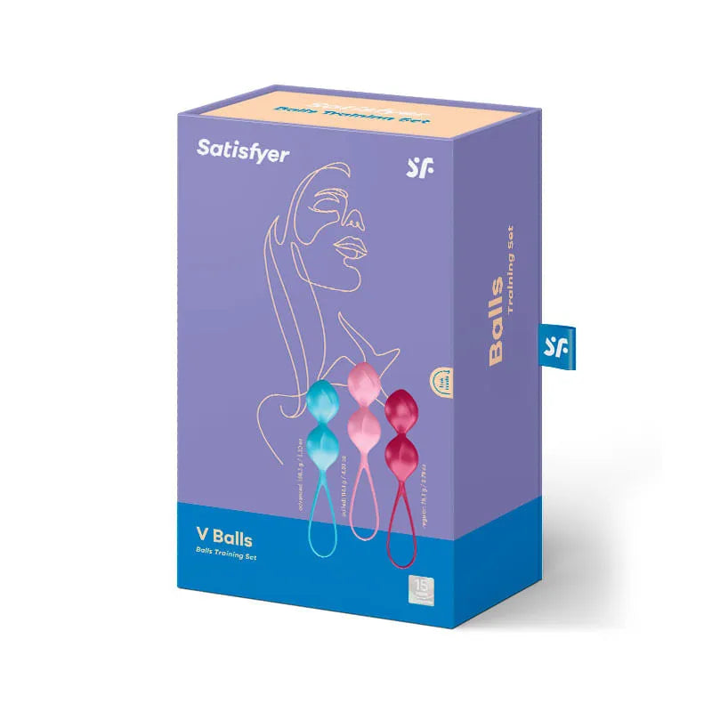 Satisfyer V Balls Tricolor Bolas Kegel Entrenamiento Pélvico