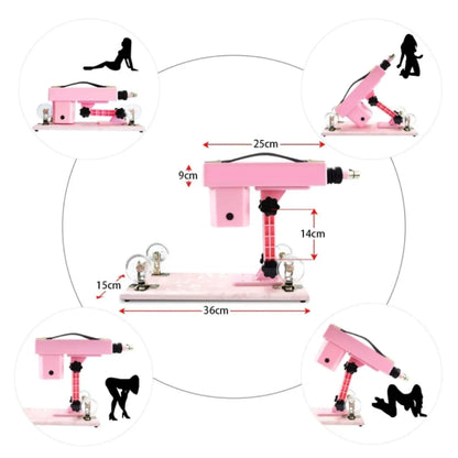 Sex Machine Pisa Máquina de Penetración Ajustable