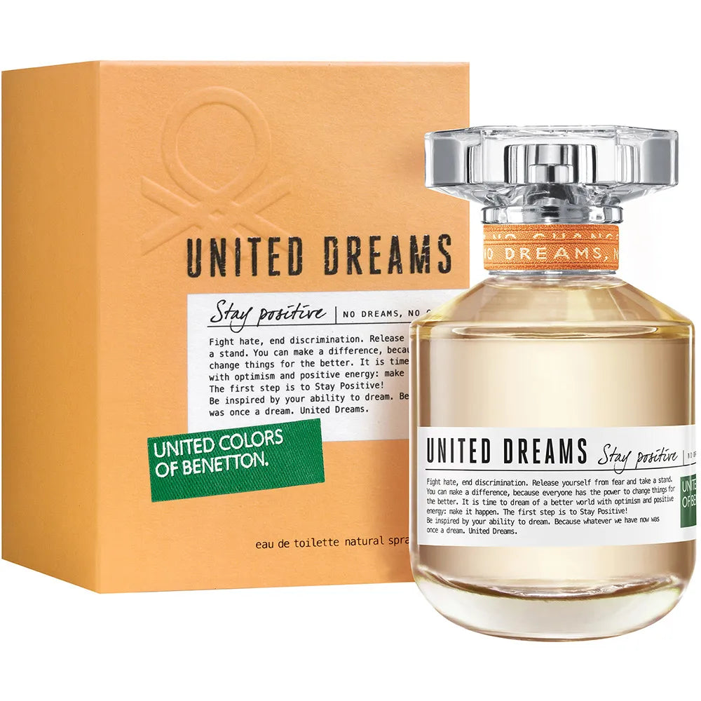 Benetton United Dreams Stay Positive EDT 80 ML Mujer Original