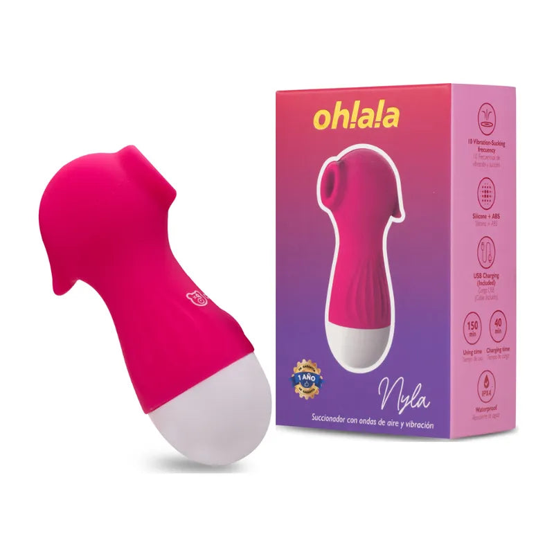 Succionador de Clítoris Nyla Recargable 10 Modos Silicona