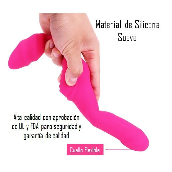 Vibrador Doble Clito Recargable con Control Remoto