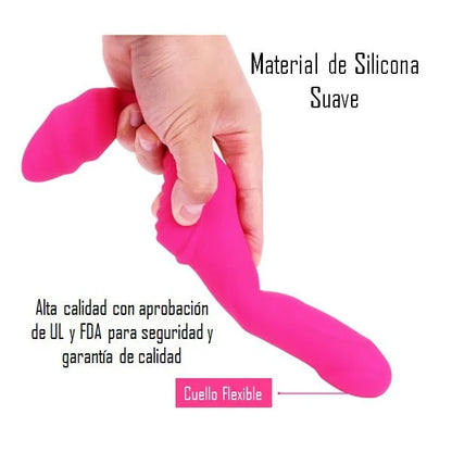 Vibrador Doble Clito Recargable con Control Remoto