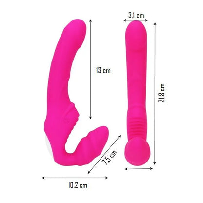 Vibrador Doble Clito Recargable con Control Remoto