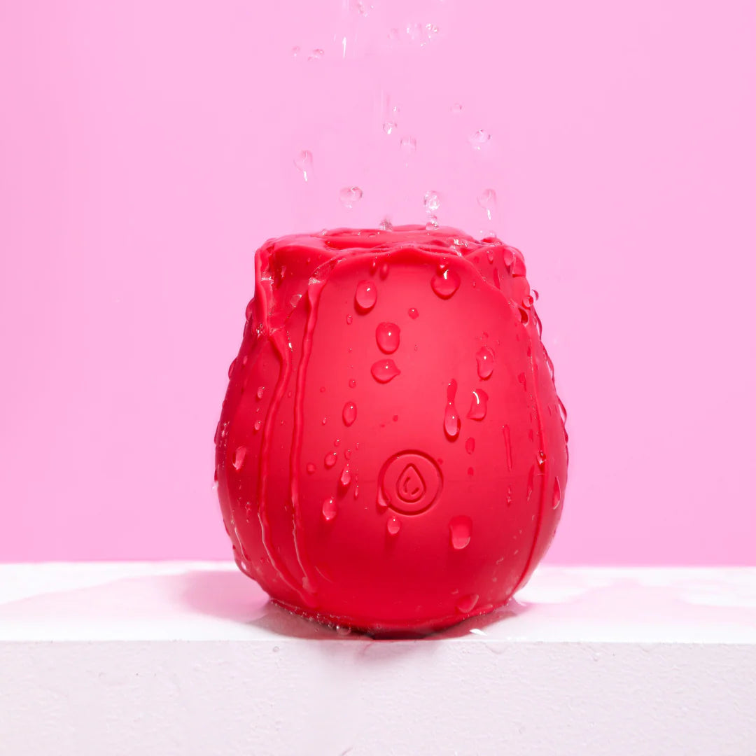 Succionador y Vibrador Ohlala Rose Rojo Recargable