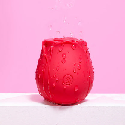 Succionador y Vibrador Ohlala Rose Rojo Recargable