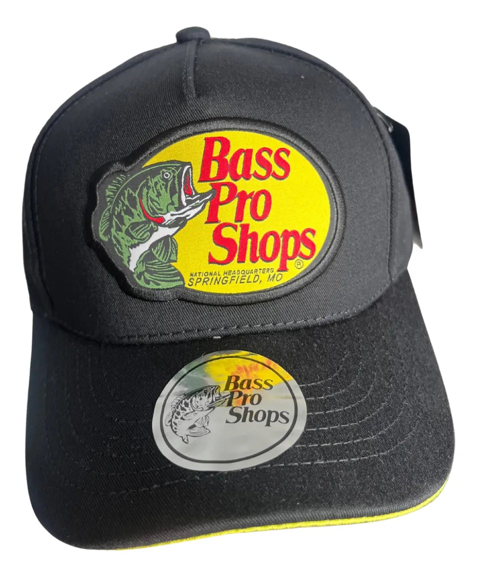Gorra Negra Premium – Estilo Outdoor Bass Pro Shops