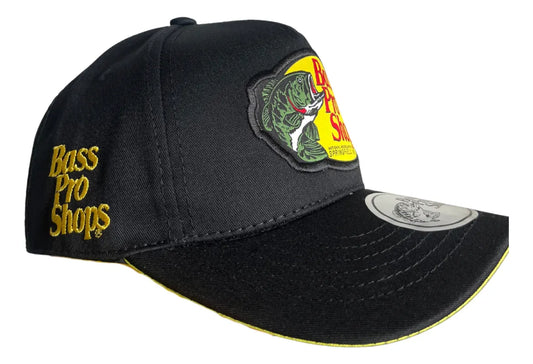 Gorra Negra Premium – Estilo Outdoor Bass Pro Shops