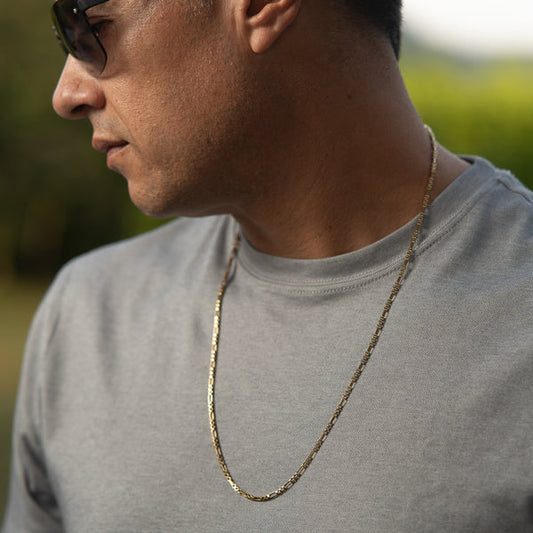 Cadena Tejido Cubos Unisex