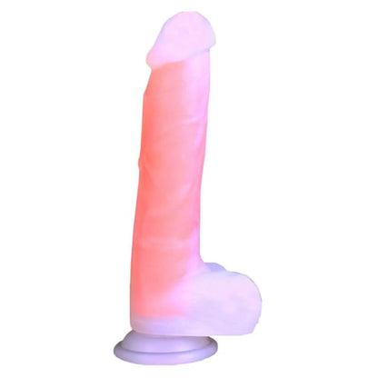 Dildo Realista Luminos 19 cm Fluorescente con Ventosa