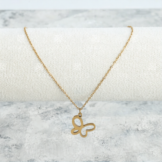 Cadena Aros + Dije Mariposa Mujer