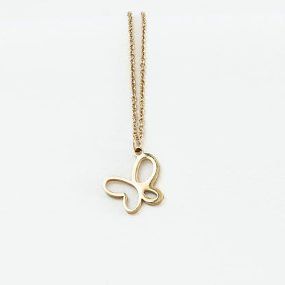 Cadena Aros + Dije Mariposa Mujer