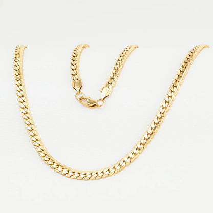 Cadena Tejido Grabado Unisex