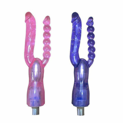 Dildo Repuesto Cavani Doble para Sex Machine Silicona Flexible
