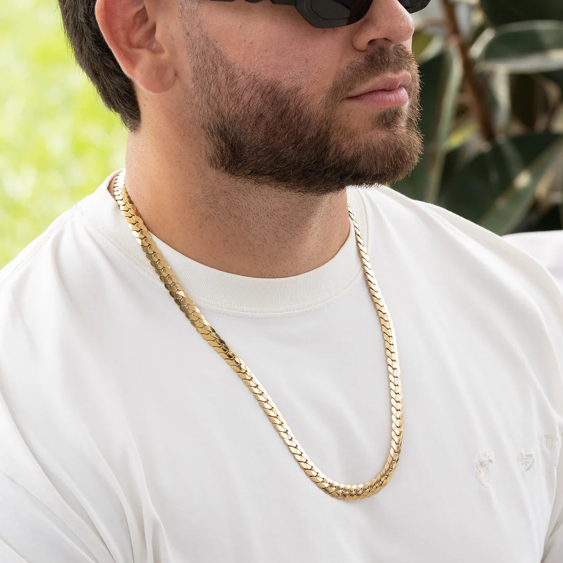 Combo Cadena + Pulsera Tejido Serpiente Hombre