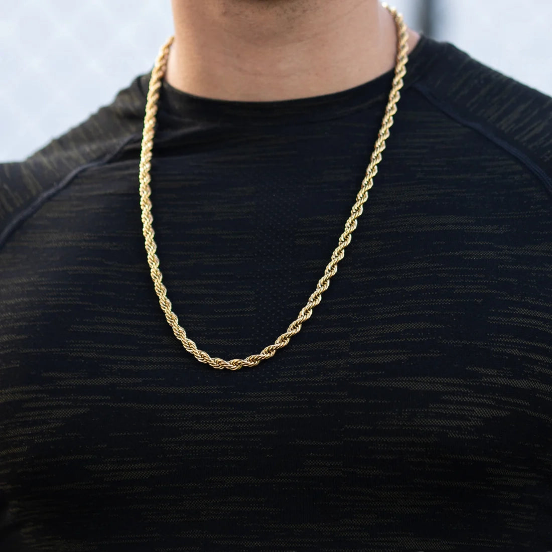 Combo Cadena + Pulsera Tejido Lazo Hombre