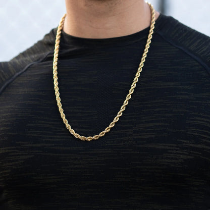 Combo Cadena + Pulsera Tejido Lazo Hombre